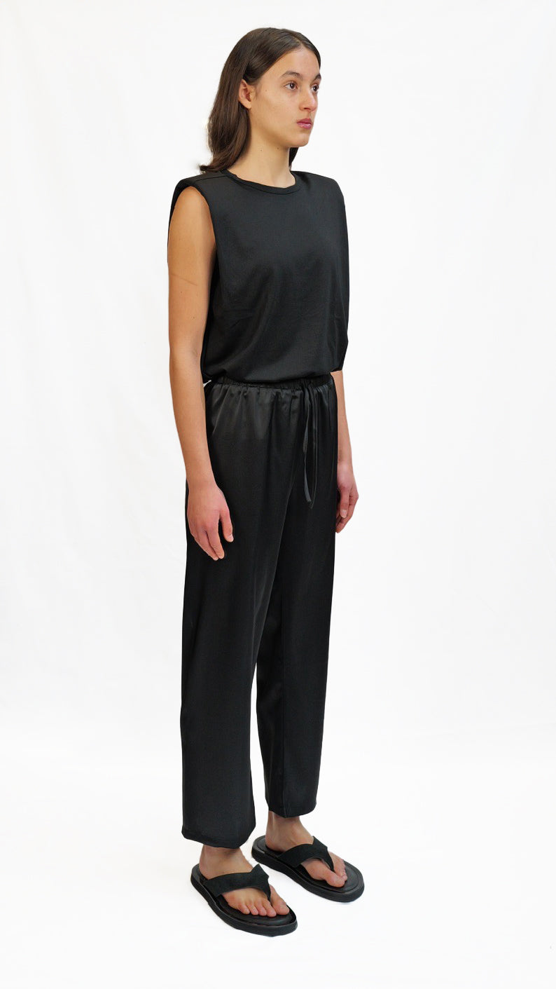 Luna Noir Satin Pants