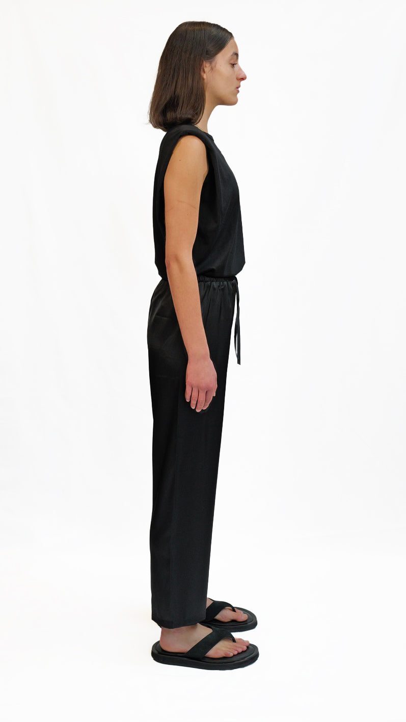 Luna Noir Satin Pants