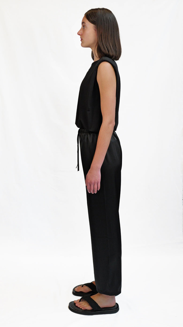 Luna Noir Satin Pants