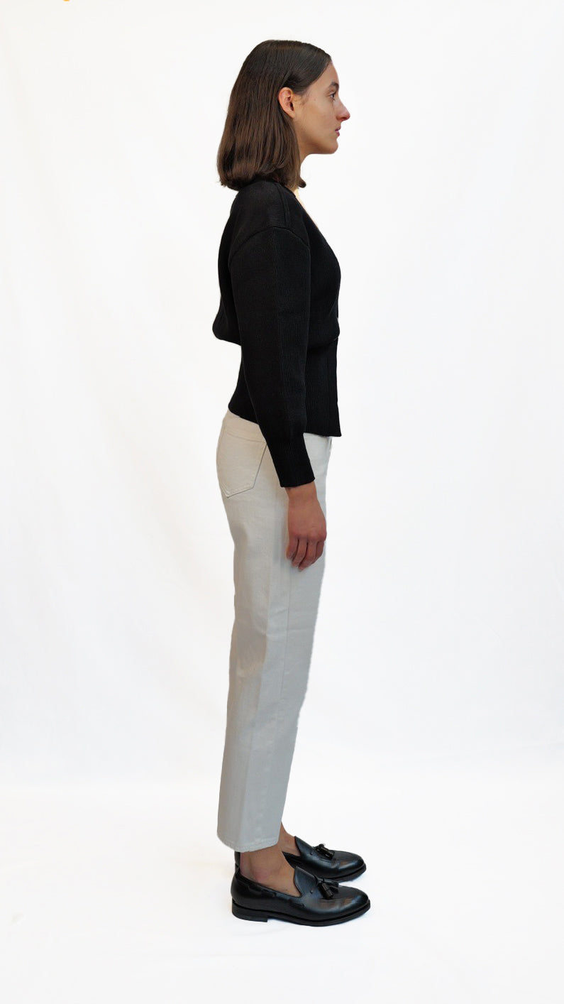 Lea Noir Knit Cardigan