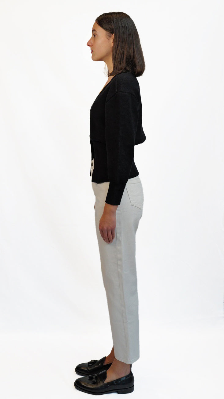 Lea Noir Knit Cardigan
