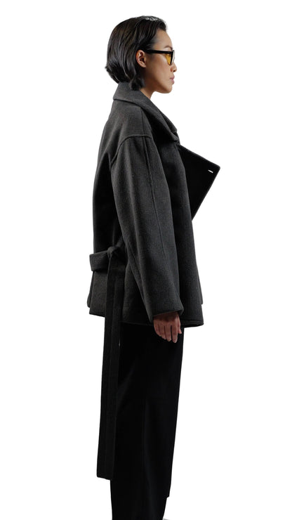 Dark Grey Funnel Jacket