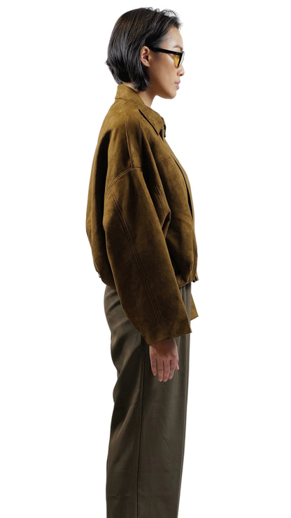Toffee Suede Batwing Jacket