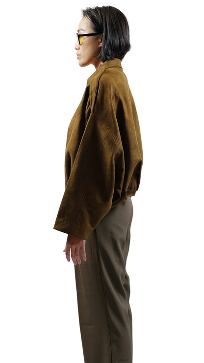 Toffee Suede Batwing Jacket