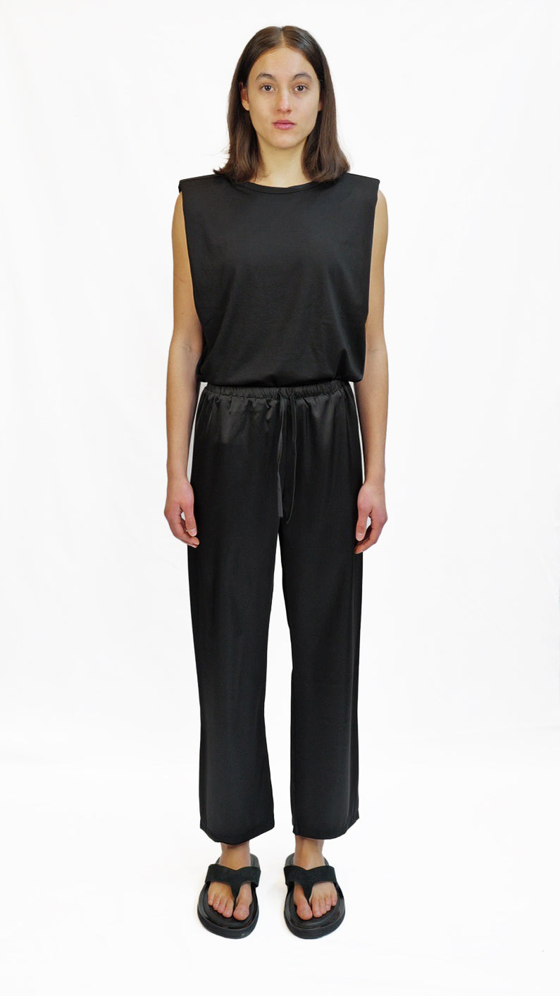 Luna Noir Satin Pants
