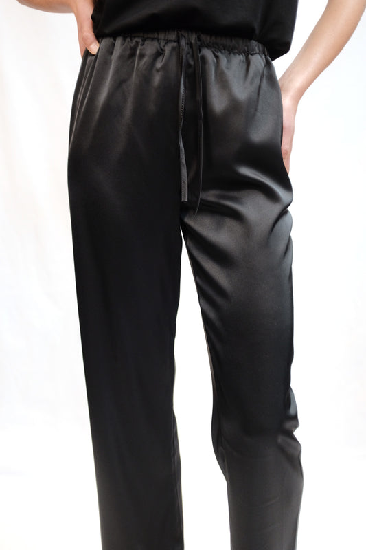 Luna Noir Satin Pants