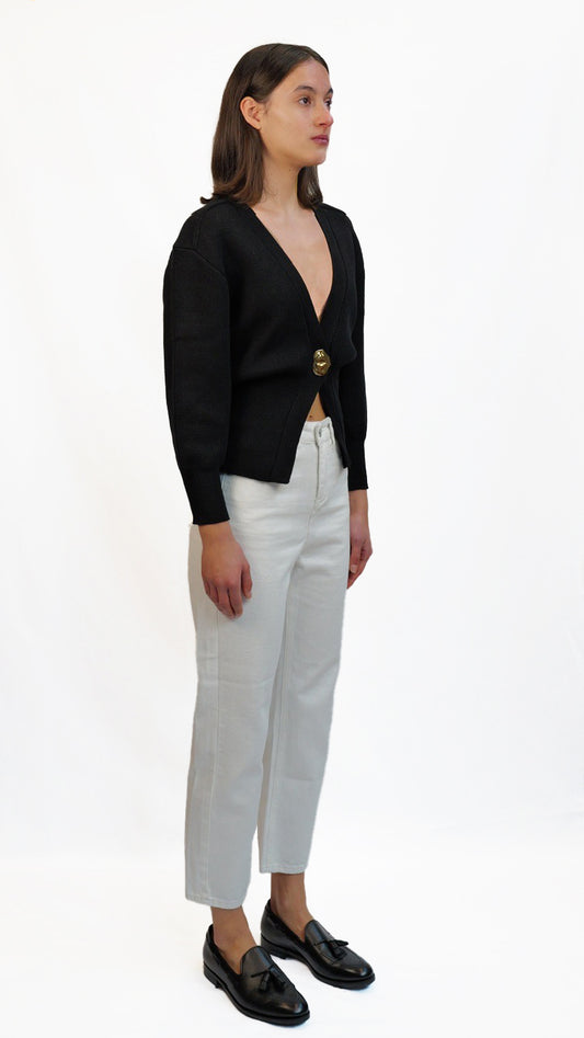 Lea Noir Knit Cardigan